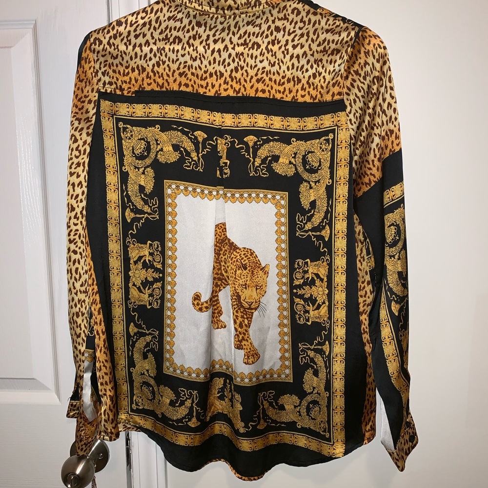 BooHoo Tiger Button Up